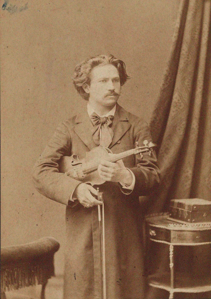 Retrato do violinista e compositor Frantisek Ondricek 1857-1922, 1882-1883. de Unbekannt