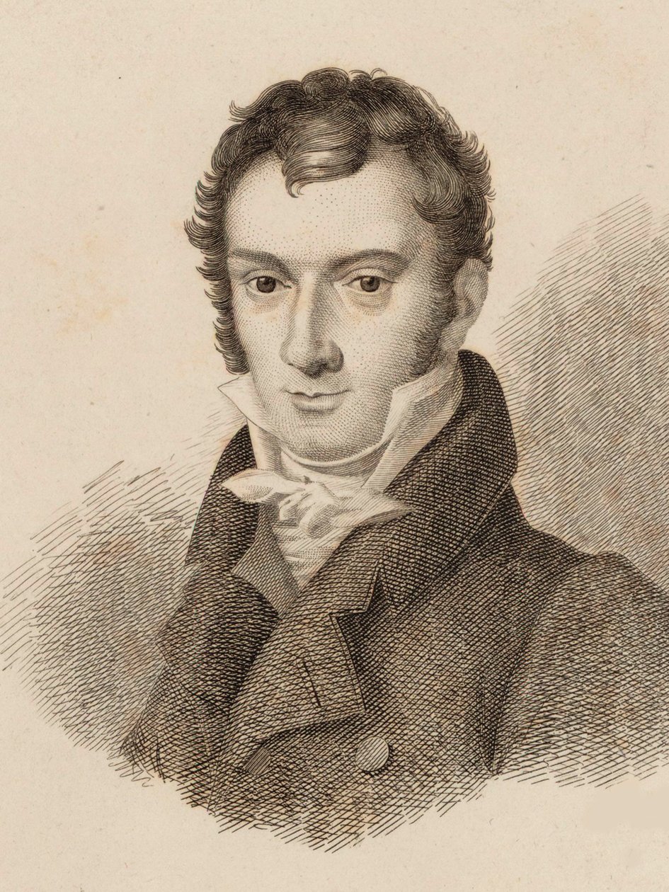 Retrato do violinista e compositor Josef Mayseder 1789-1863, 1824. de Unbekannt