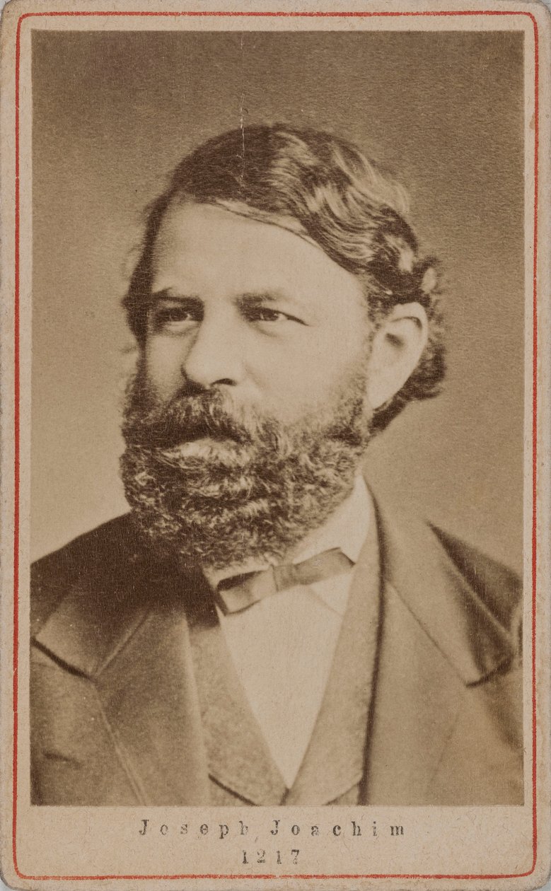 Retrato do violinista e compositor Joseph Joachim 1831-1907 , 1870s. de Unbekannt