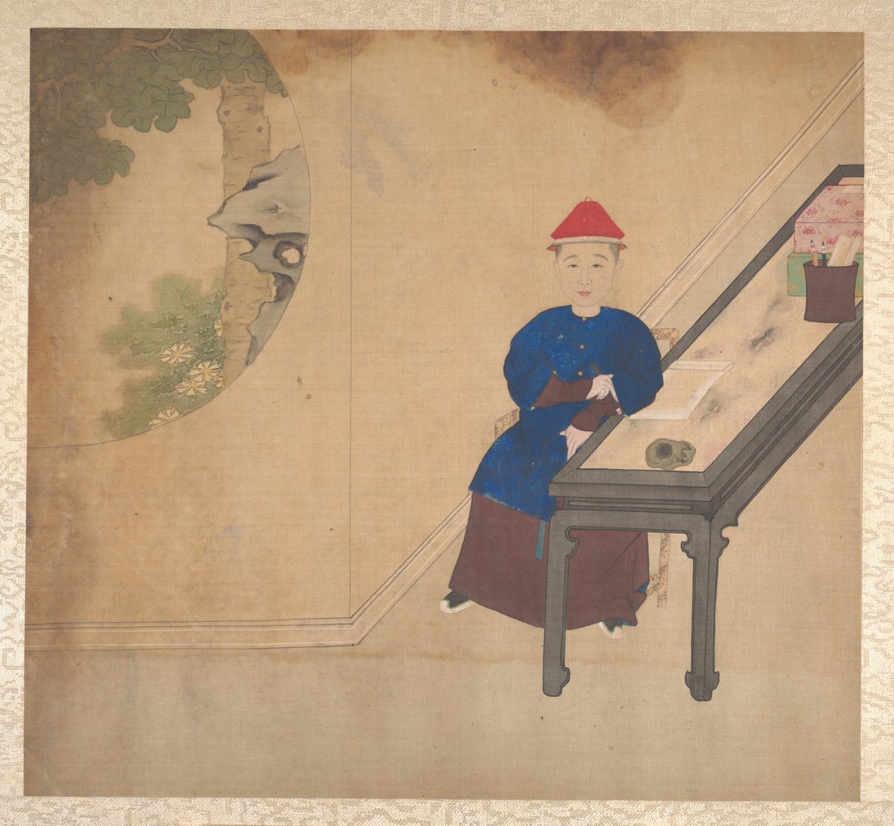 Retratos de membros de uma família Manchu, meados do século XIX. de Unbekannt