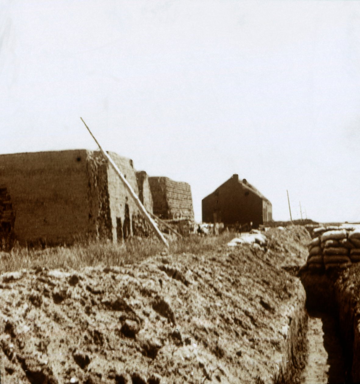 Poste no Yser, Flandres, Bélgica, c1914-c1918 de Unbekannt