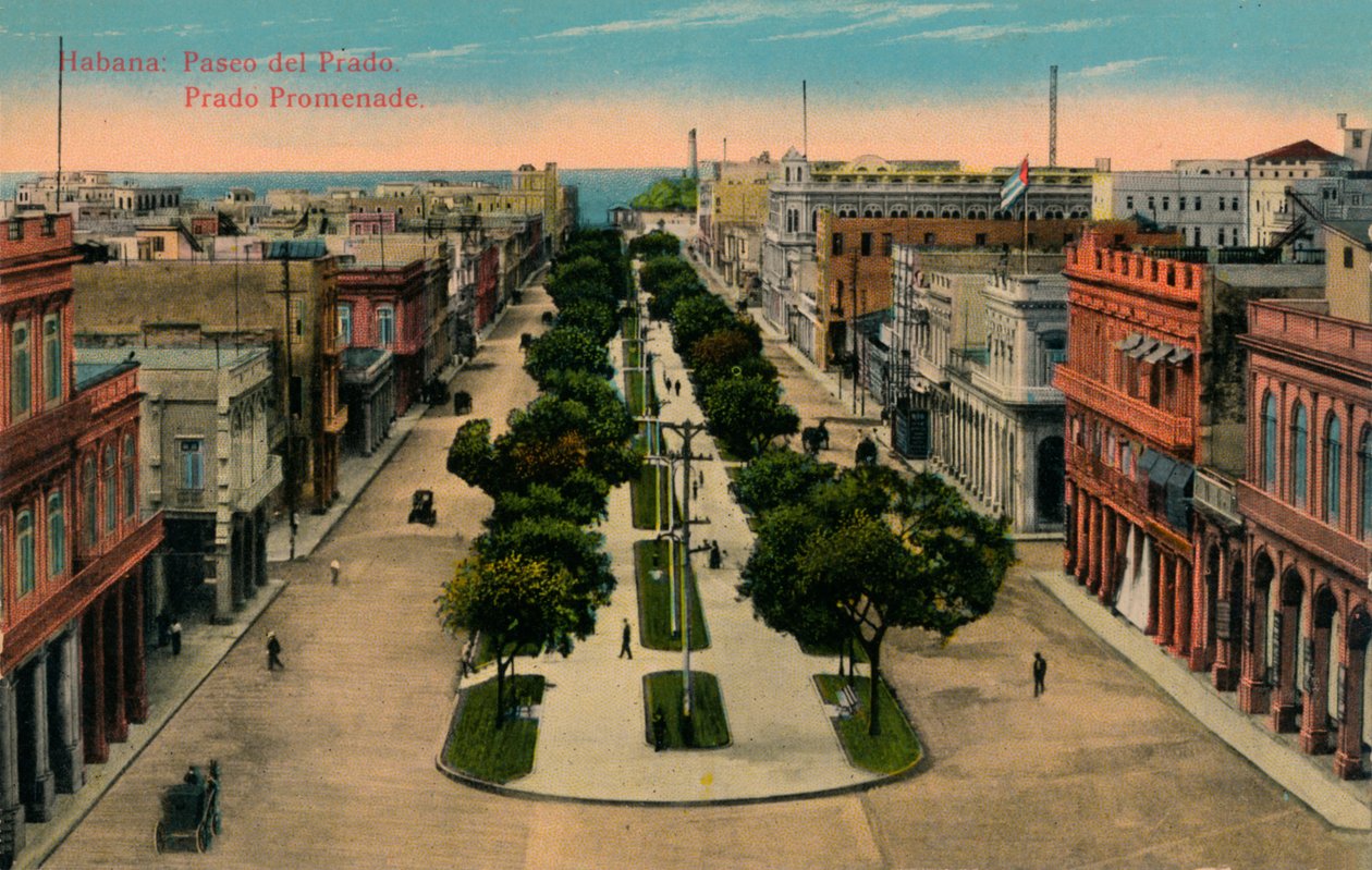 Passeio do Prado, Havana, Cuba, 1910 de Unbekannt