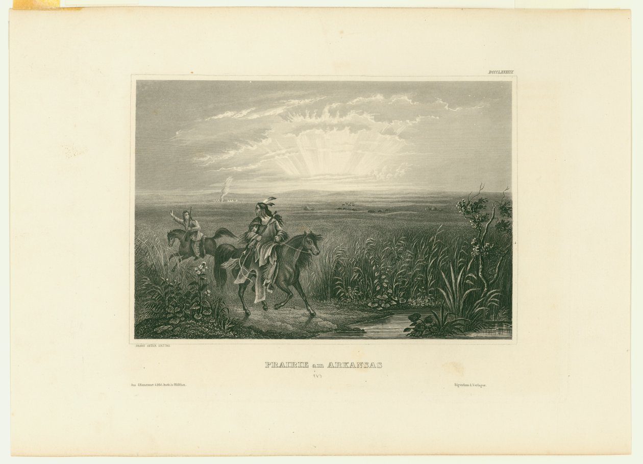 Prairie am Arkansas. (Pradaria no Arkansas) de Unbekannt