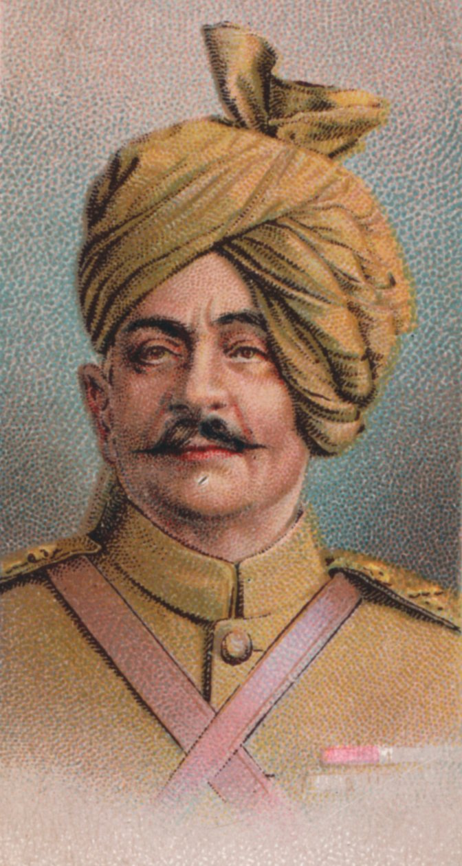 Pratap Singh 1845-4 -1922, oficial do exército indiano britânico, marajá de Idar, 1917 de Unbekannt