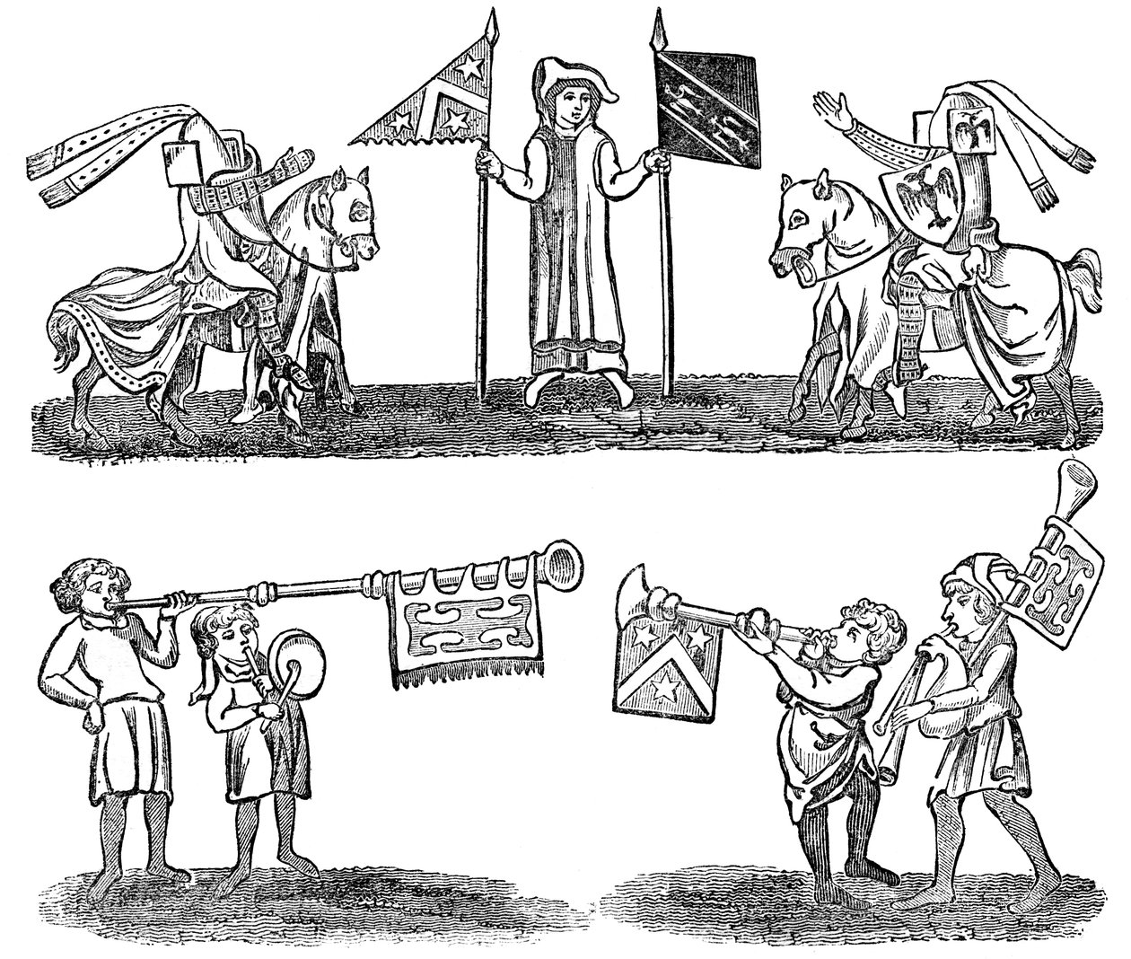 Preparação para um torneio, 1833 de Unbekannt