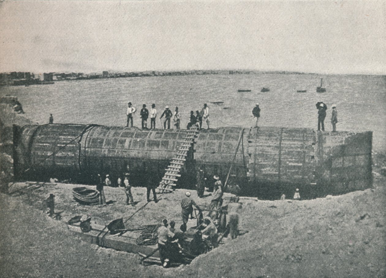 Preparando-se para o lançamento, 1877, 1910 de Unbekannt