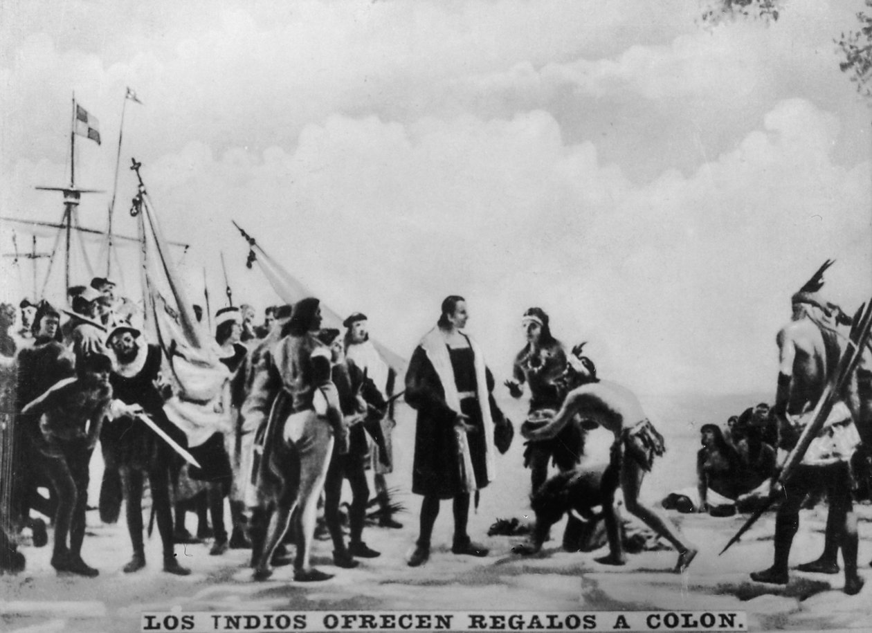 Presentes a Colombus, século XVI, década de 1920 de Unbekannt