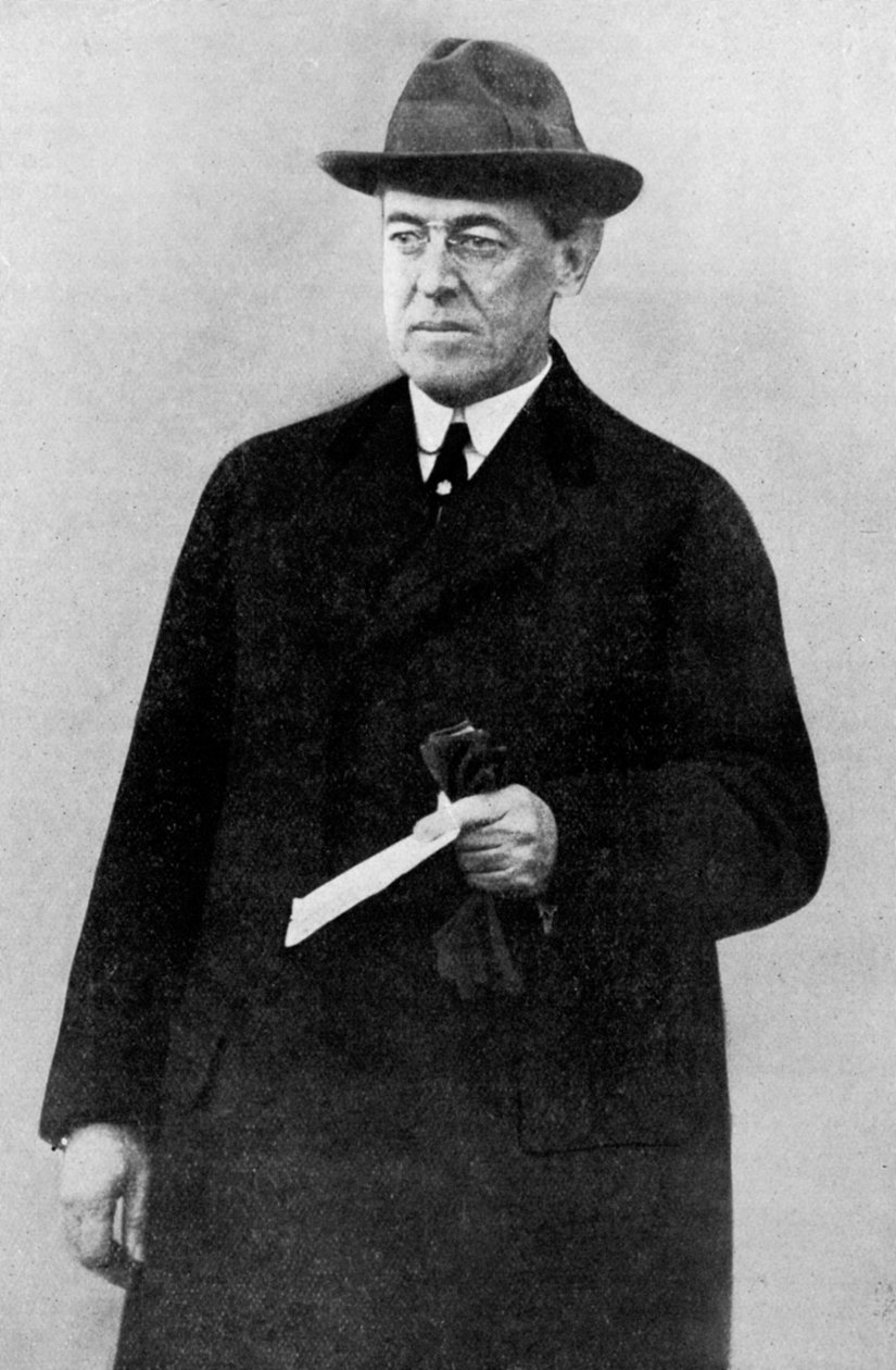 Presidente Woodrow Wilson, Primeira Guerra Mundial, 1916, c1920 de Unbekannt