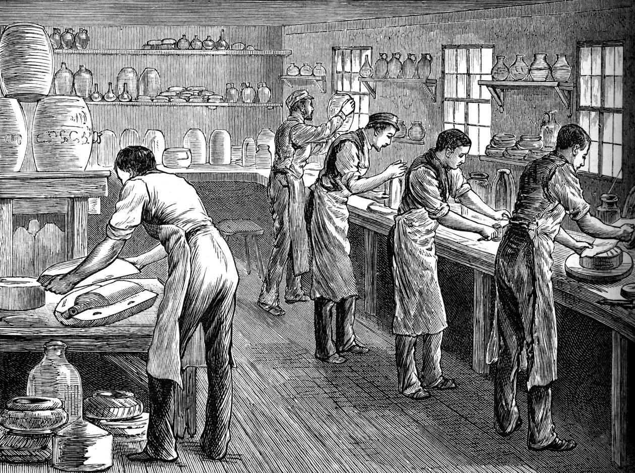 Pressers no trabalho, c1880 de Unbekannt