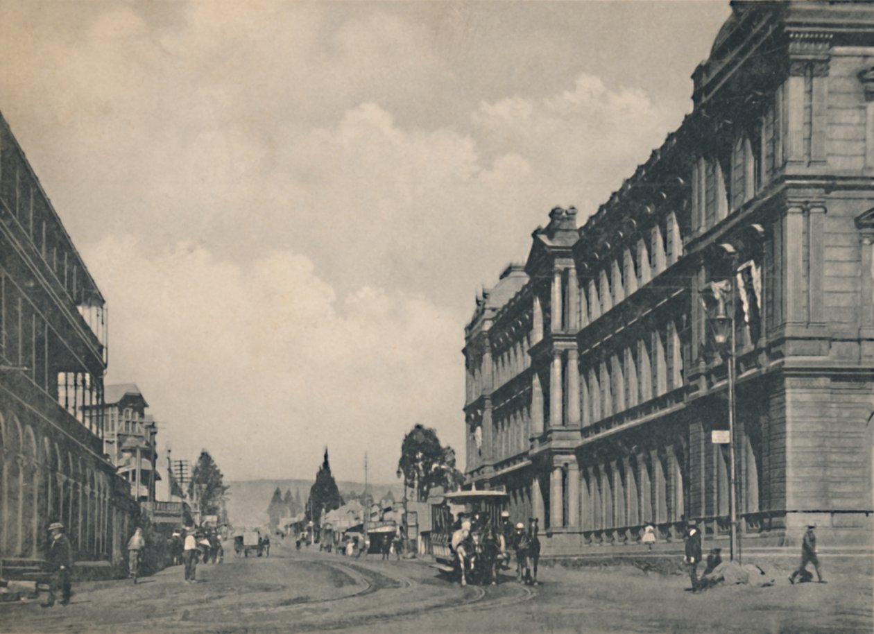 Pretória - Market Street, olhando para o sul, c1912. de Unbekannt