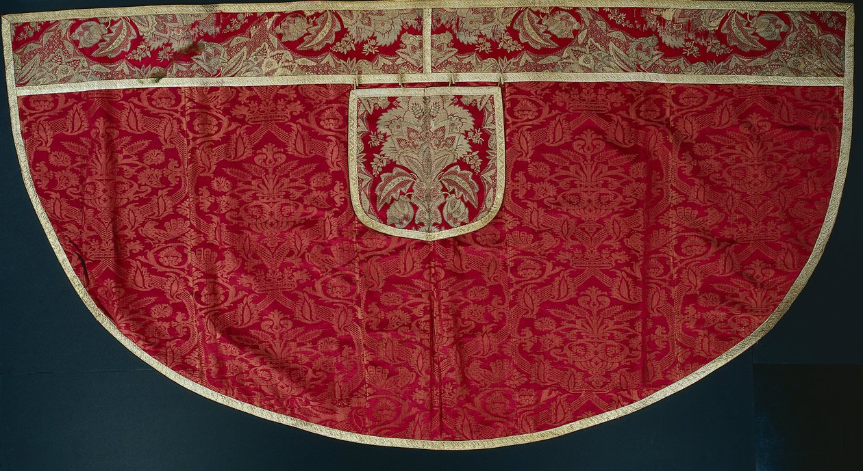 Sacerdotes Red Cope, Orphrey e Hood, final dos anos 1500 - início dos anos 1600. de Unbekannt