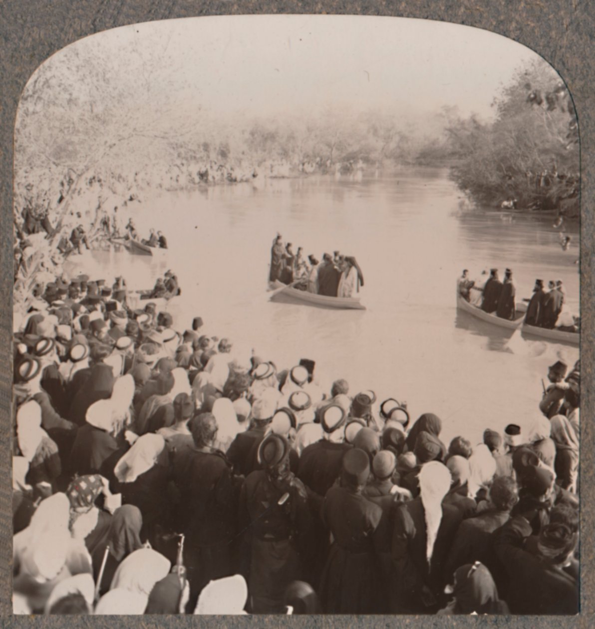 Sacerdotes que abençoam o Jordão, c1900 de Unbekannt