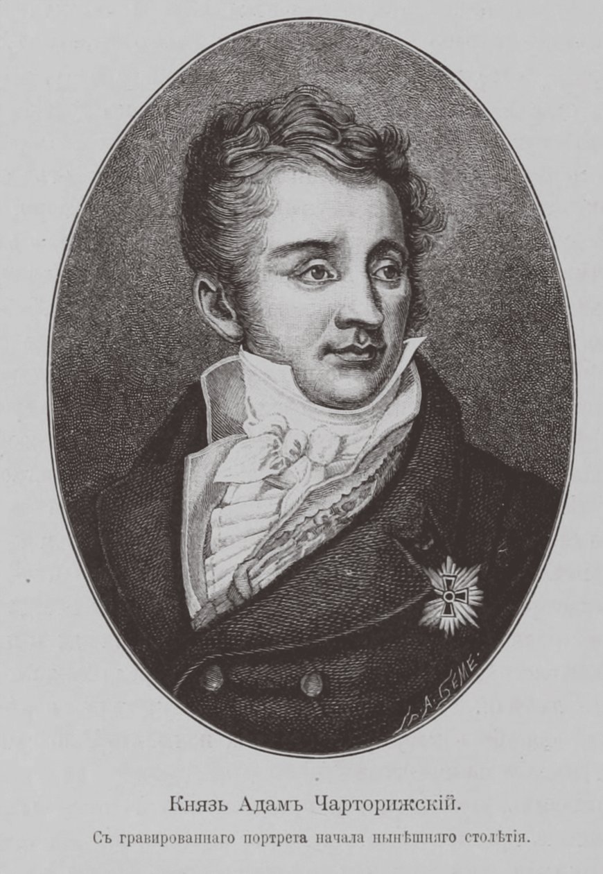 Príncipe Adam Jerzy Czartoryski 1770-1861 de Unbekannt