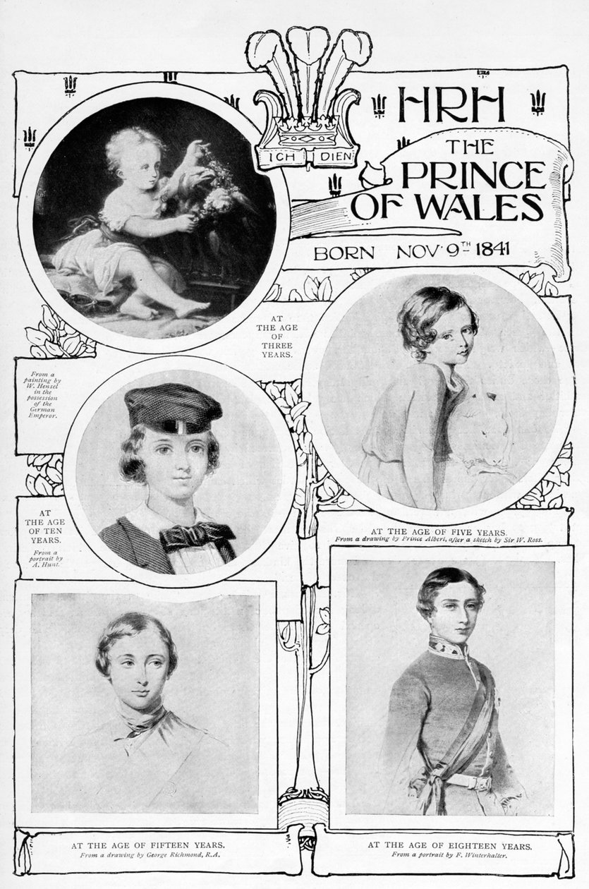 Príncipe Albert Edward, c1859 de Unbekannt