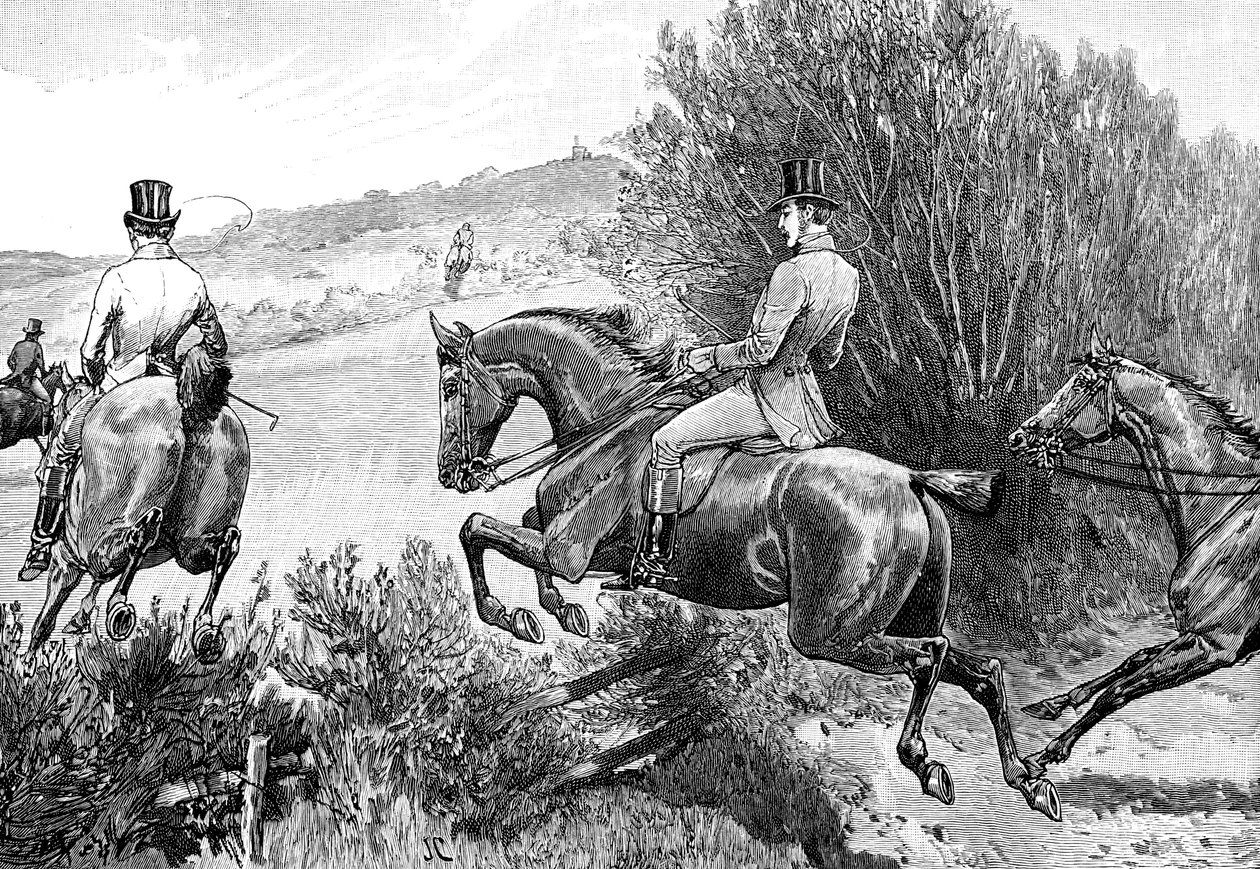 Caça ao príncipe Albert em Belvoir Castle, Leicestershire, c1840s, 1900 de Unbekannt