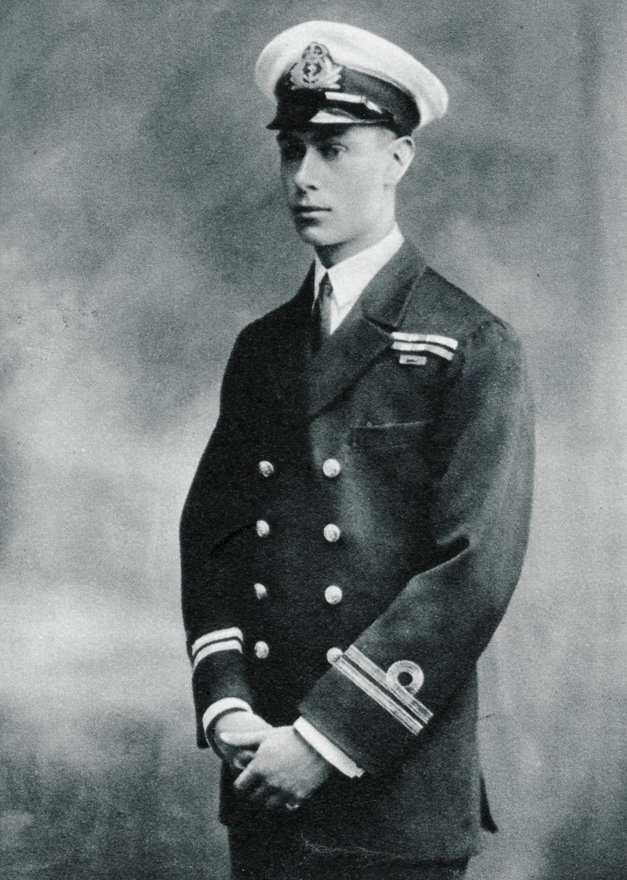 Príncipe Albert no uniforme de tenente da Marinha Real, 1918 de Unbekannt