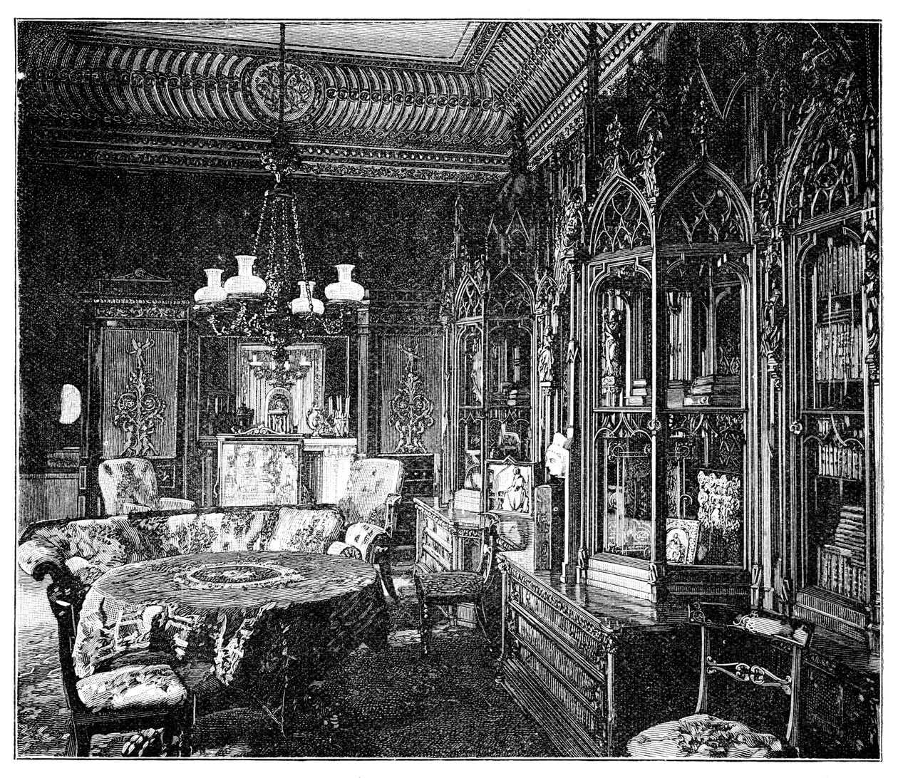 Sala de Música Prince Alberts, Palácio de Buckingham, 1900 de Unbekannt