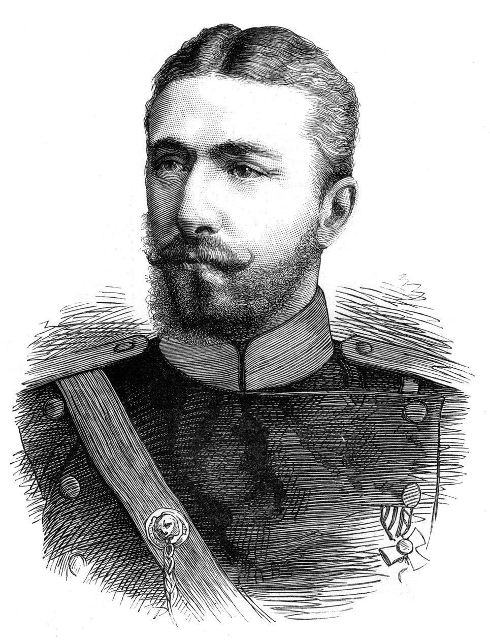 Príncipe Alexandre de Battenberg, primeiro príncipe da Bulgária moderna, século XIX de Unbekannt