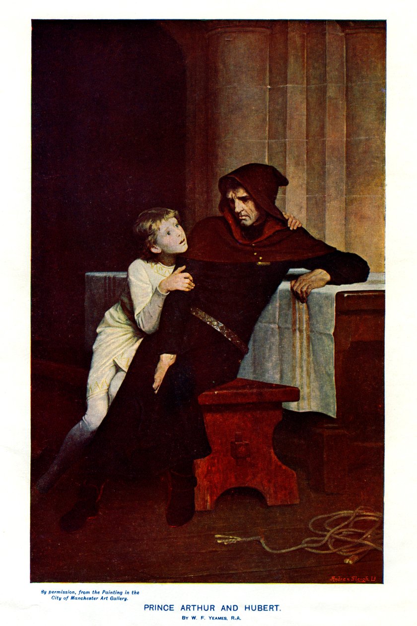 Príncipe Arthur e Hubert, século XIX de Unbekannt