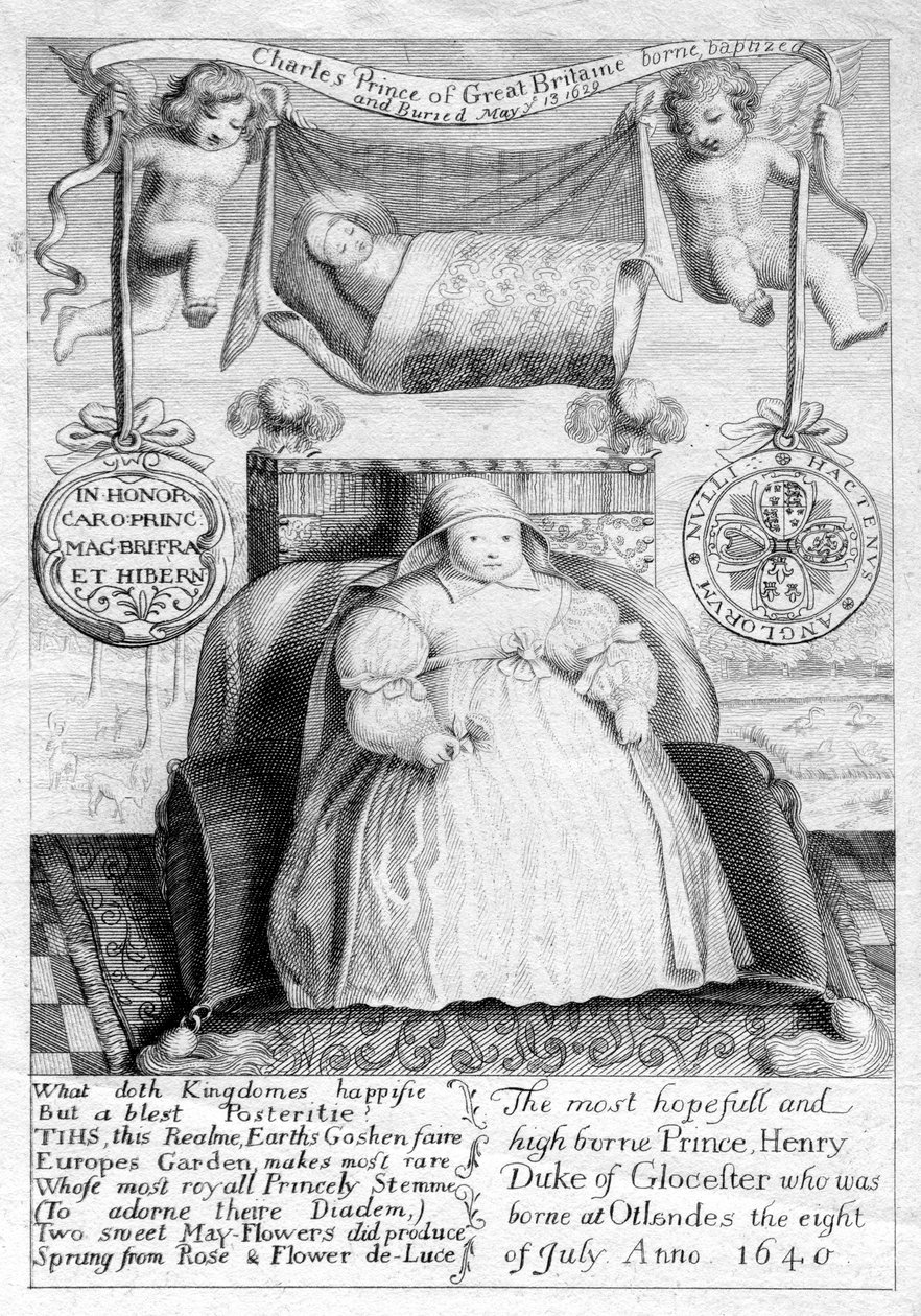 Príncipe Charles e Prince Henry, filhos do rei Charles I, século XVII, 1802 de Unbekannt