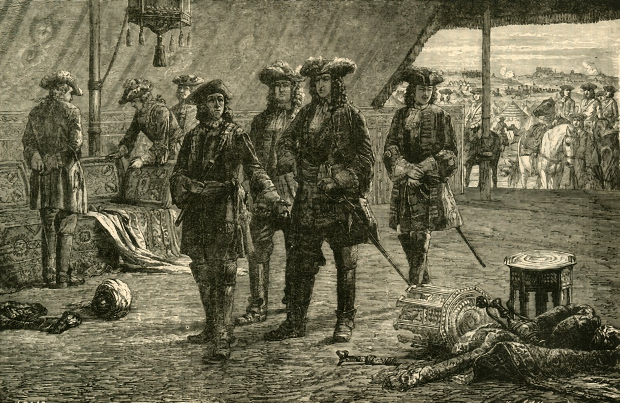Príncipe Eugene após a vitória sobre os turcos em Belgrado, 1717, 1890. de Unbekannt