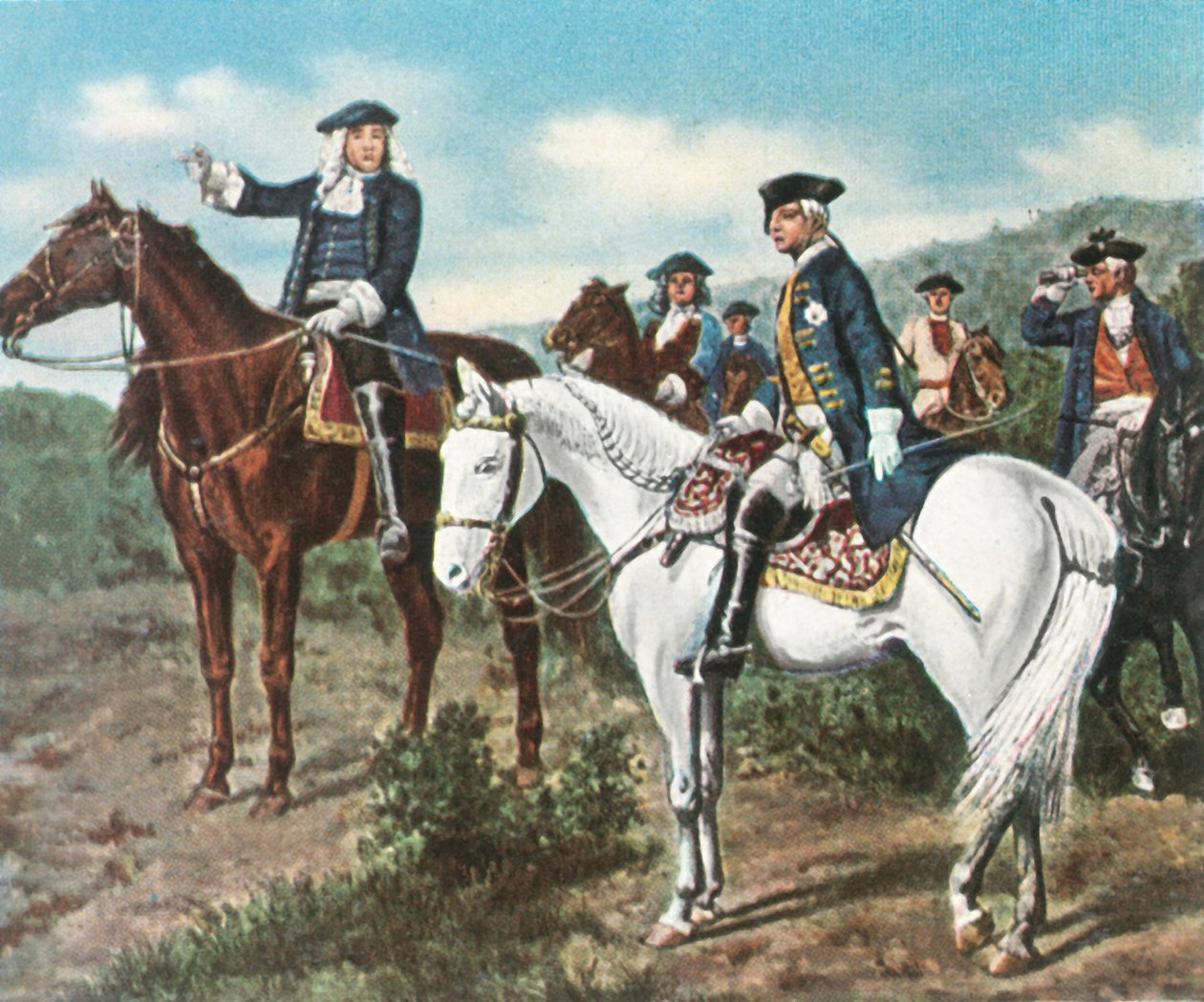 Príncipe Eugene e Príncipe Herdeiro Frederick, 1734, 1936. de Unbekannt