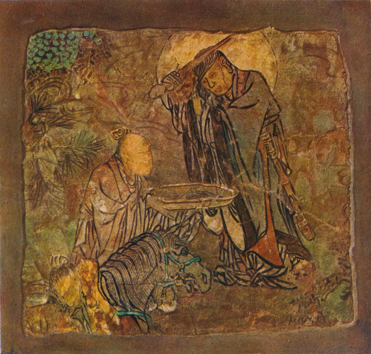 Príncipe Gotama Gautama cortando seu cabelo, 1934-35 de Unbekannt