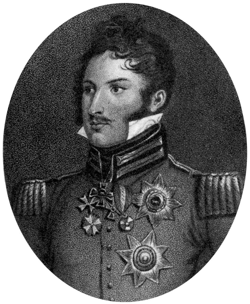 Príncipe Leopoldo de Saxe-Coburg-Saalfeld, século XIX de Unbekannt