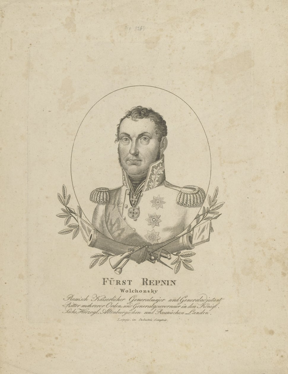 Príncipe Nikolai Grigoryevich Repnin-Volkonsky 1778-1845, ca. 1820. de Unbekannt