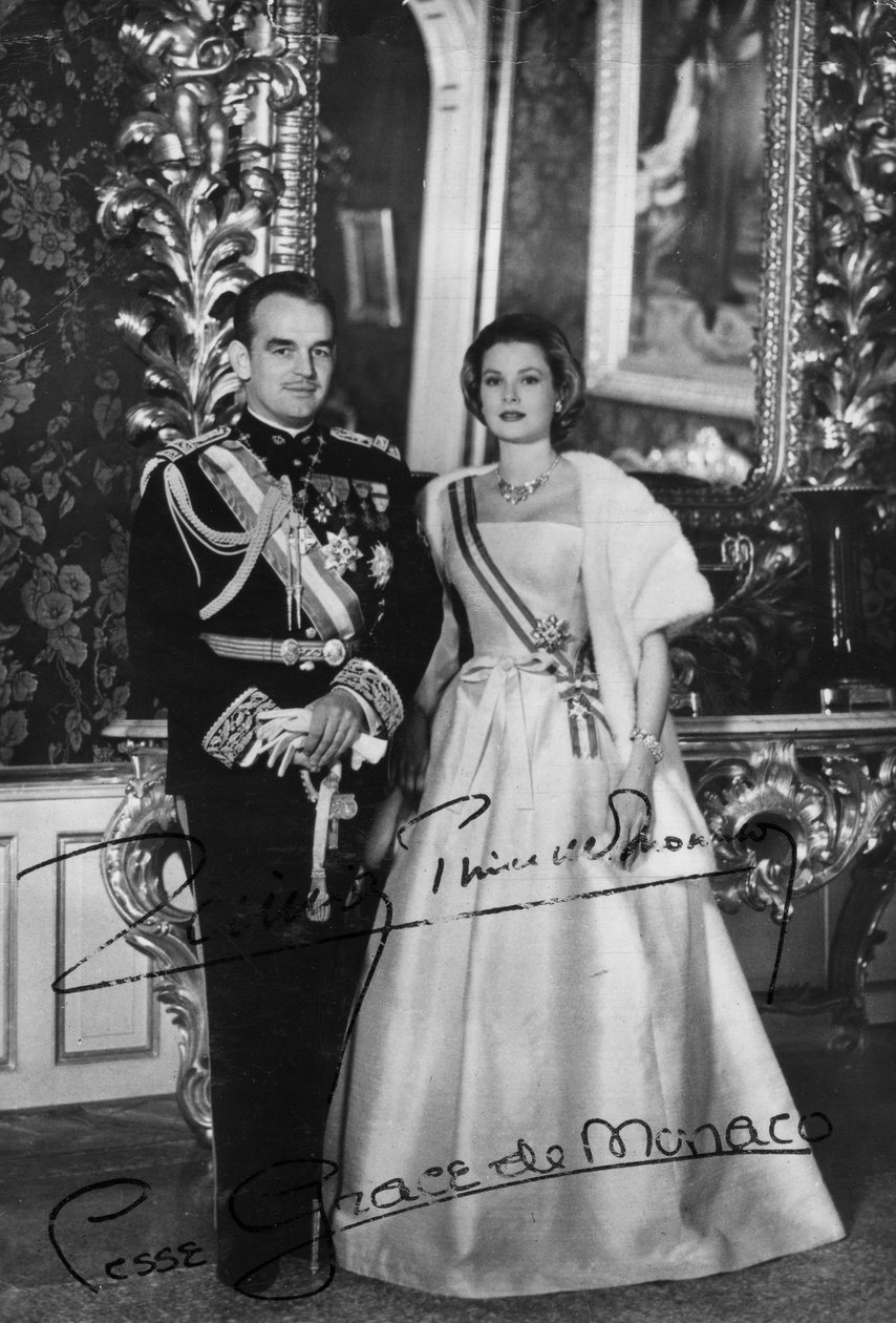 Príncipe Rainier III e princesa Grace de Mônaco, século 20 de Unbekannt