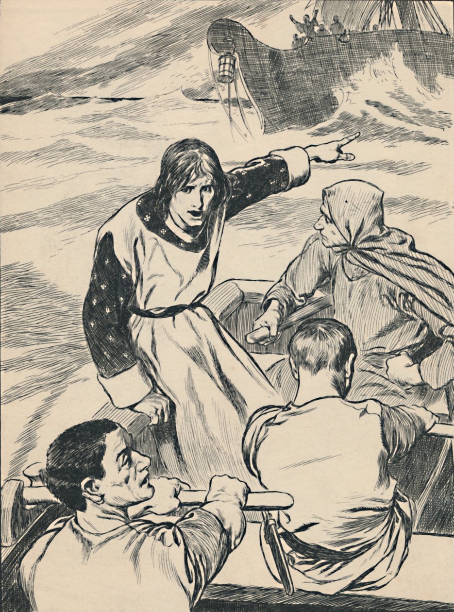 Príncipe William retorna para salvar sua irmã, c1907 de Unbekannt