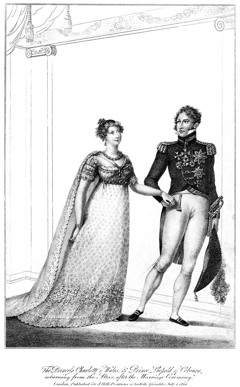 Princesa Charlotte e Príncipe Leopoldo, 1816 de Unbekannt