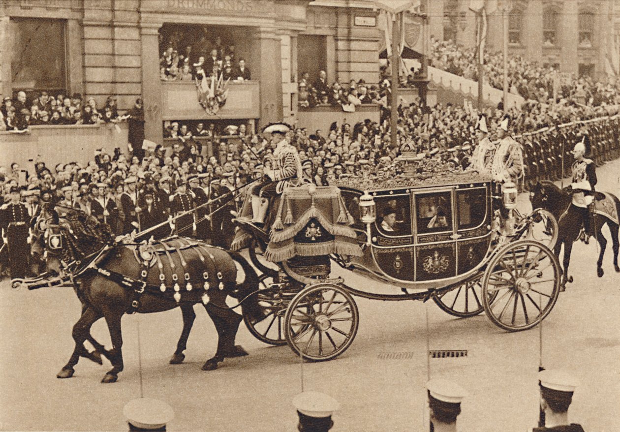 Princesa Elizabeth e seu primo Lord Lascelles com a princesa Royal, 1937 de Unbekannt