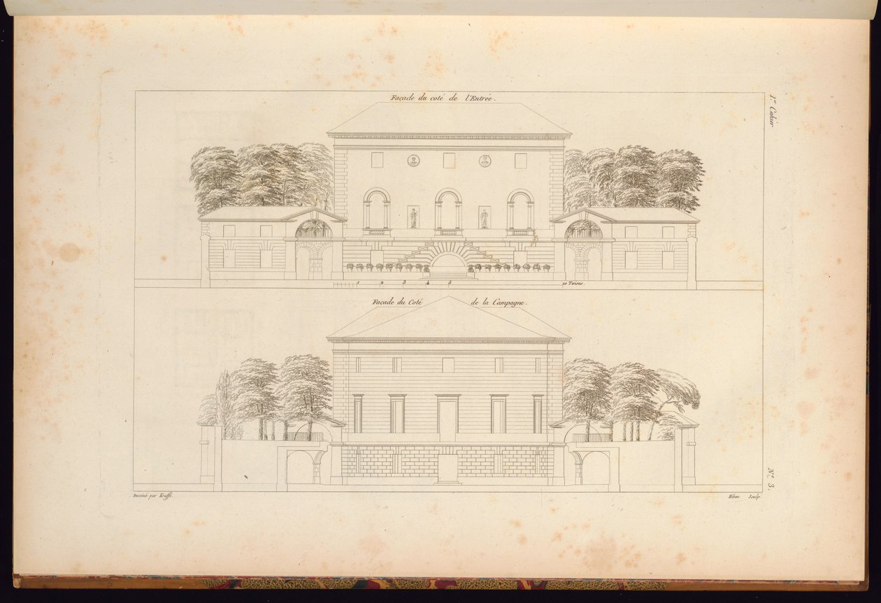 Impressão, Coleção de Arquitetura Civil ..., 1806–12 de Unbekannt