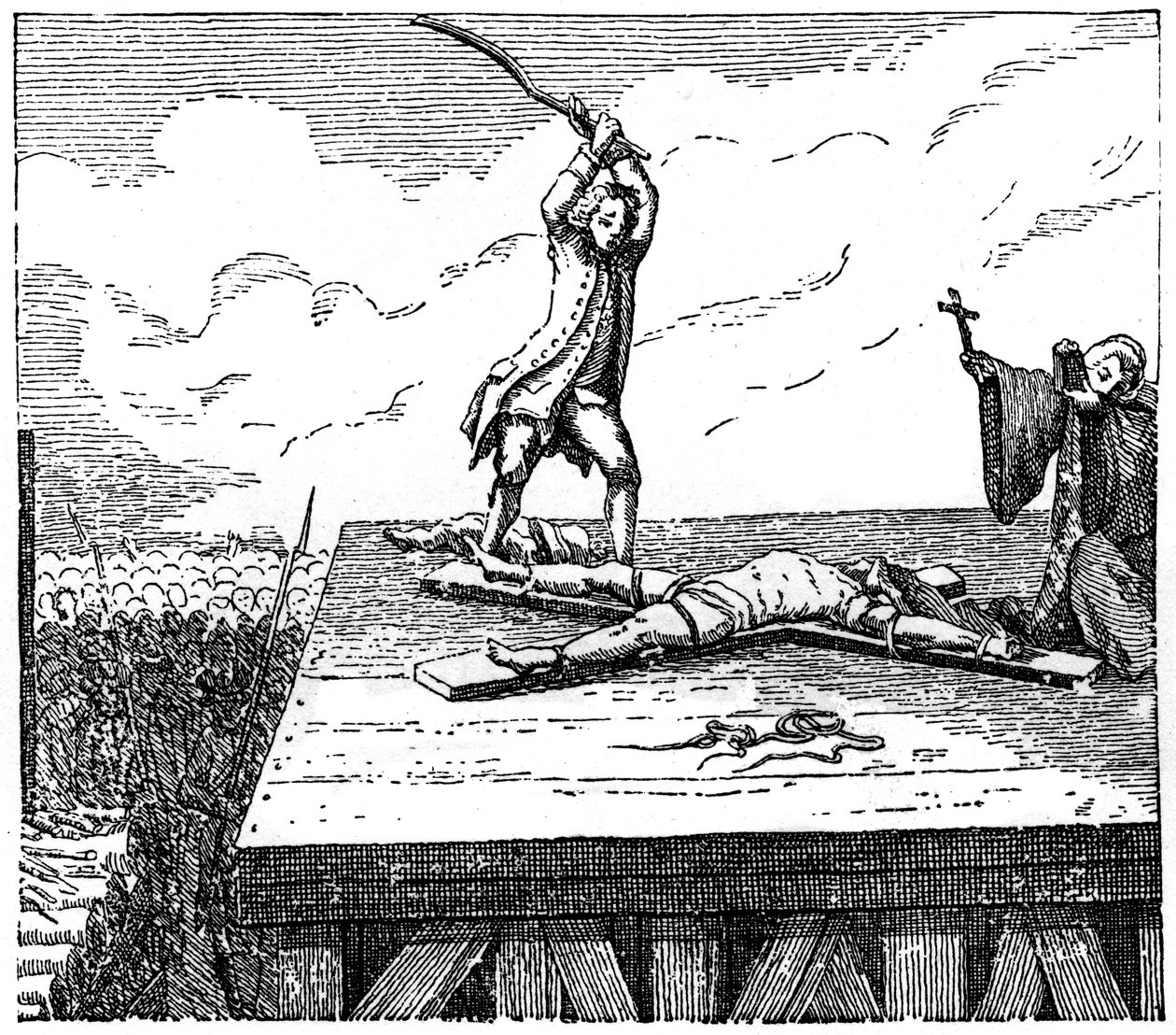 Prisioneiro recebe tortura, 1885 de Unbekannt