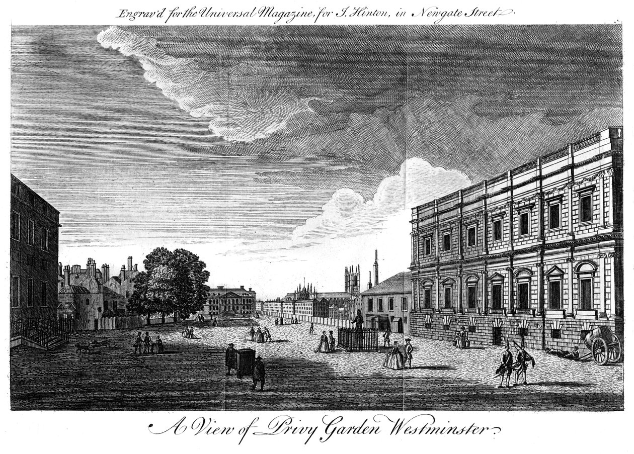Jardim Privado Westminster, Londres, século XVIII de Unbekannt