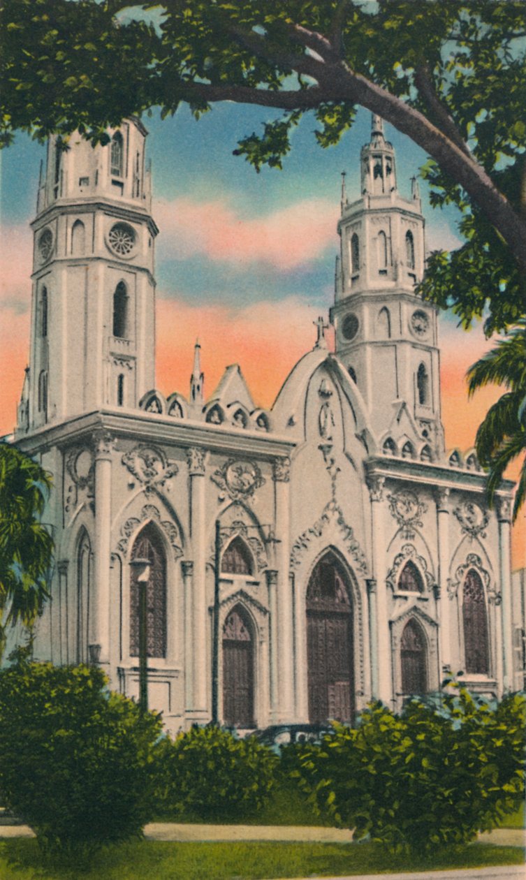 Procathedral de San Nicolas de Tolentino, Barranquilla, c1940s de Unbekannt