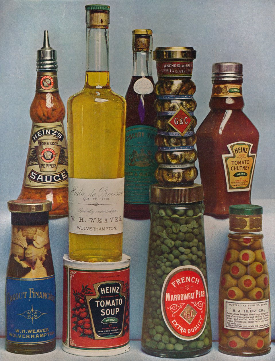Etiquetas do produto, 1909. de Unbekannt