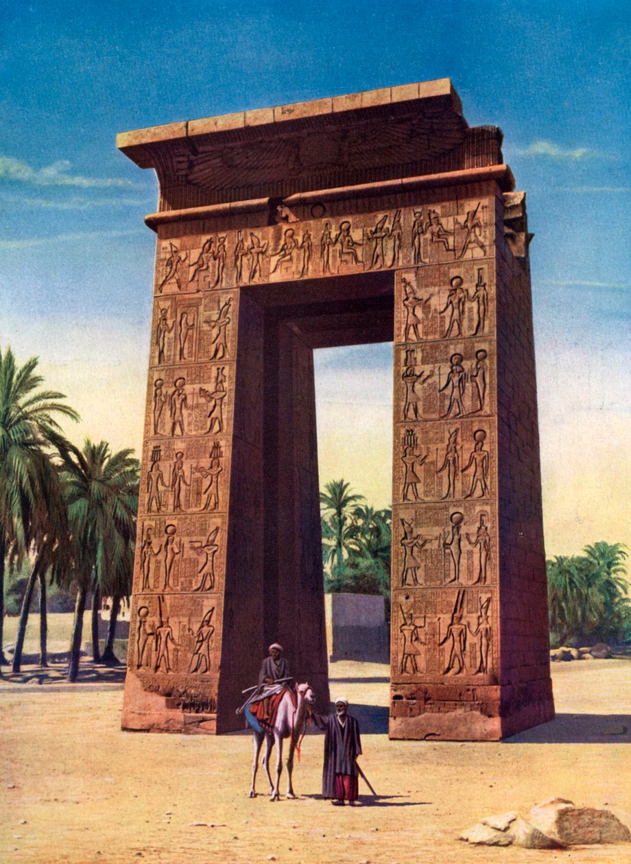 Propylon do terceiro Ptolomeu em Karnak, Egito, 1933-1934 de Unbekannt
