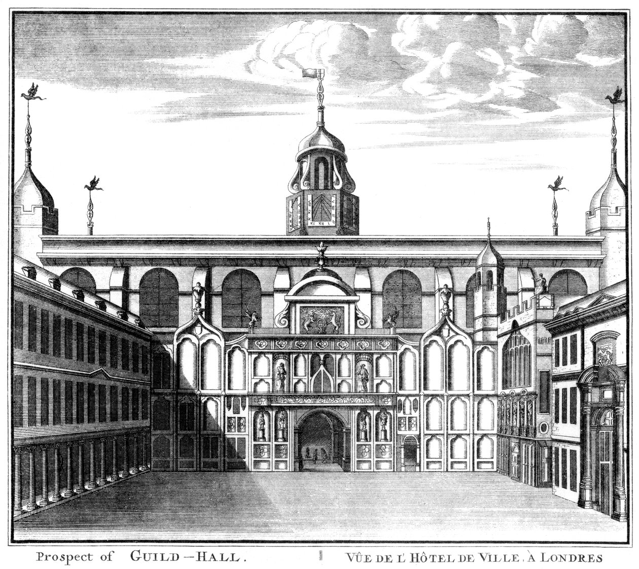Prospecto de Guildhall, cidade de Londres, 1886 de Unbekannt