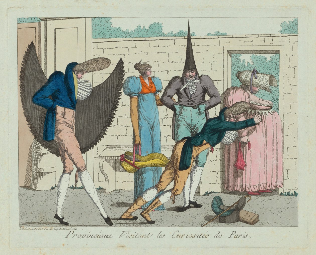 Provinciais que visitam as curiosidades de Paris, c. 18 de Unbekannt