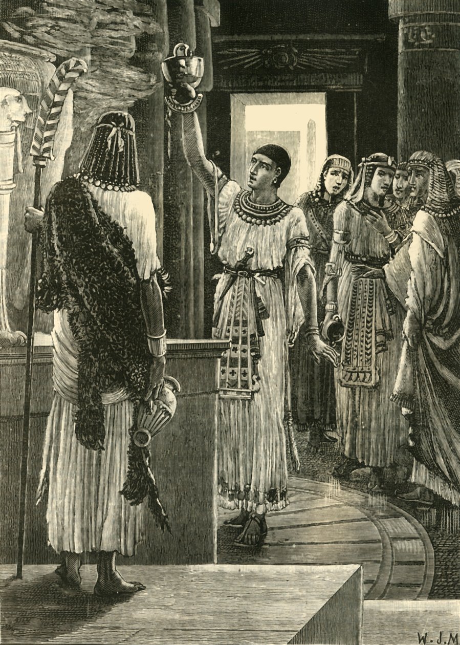 Psammetichus e o capacete de bronze, 1890. de Unbekannt