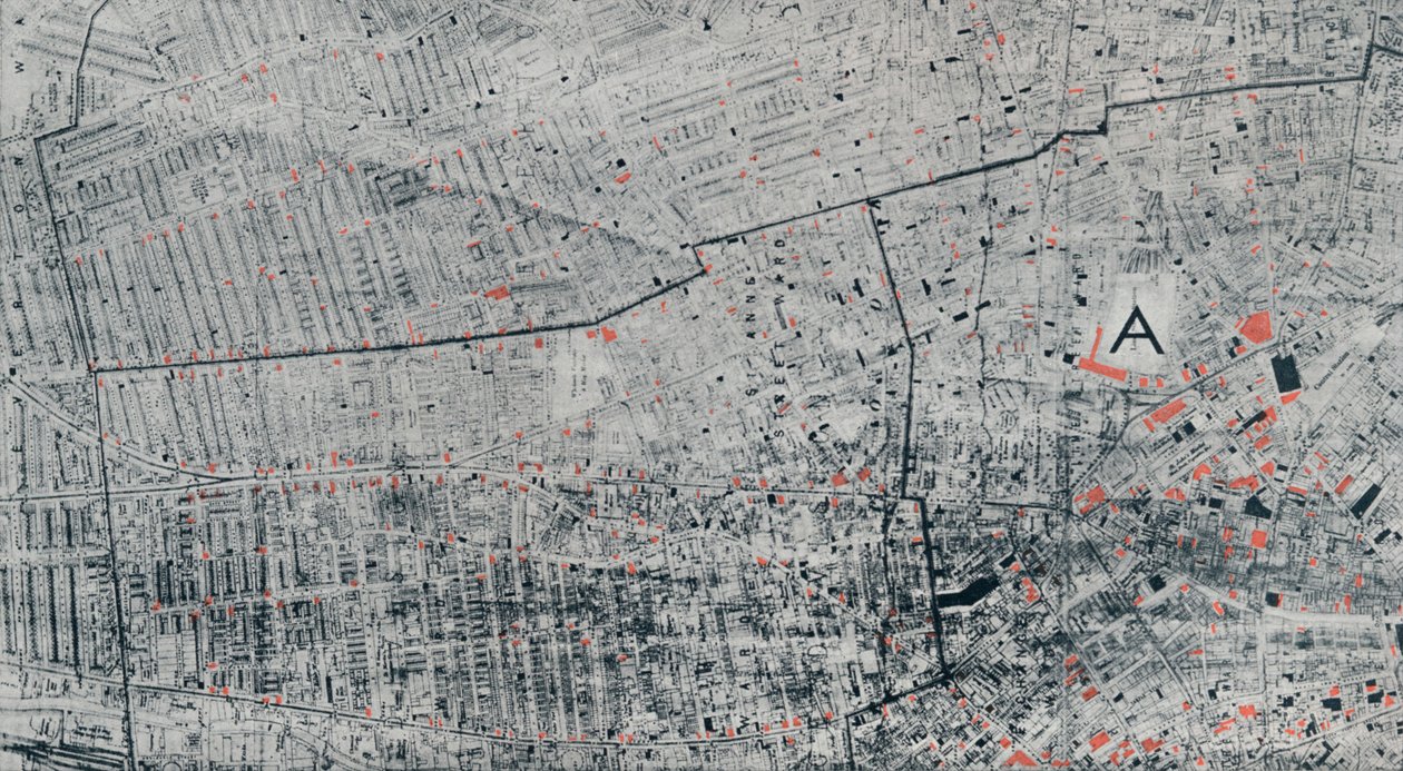 Mapa da casa pública de Liverpool, c1910, 1912 de Unbekannt