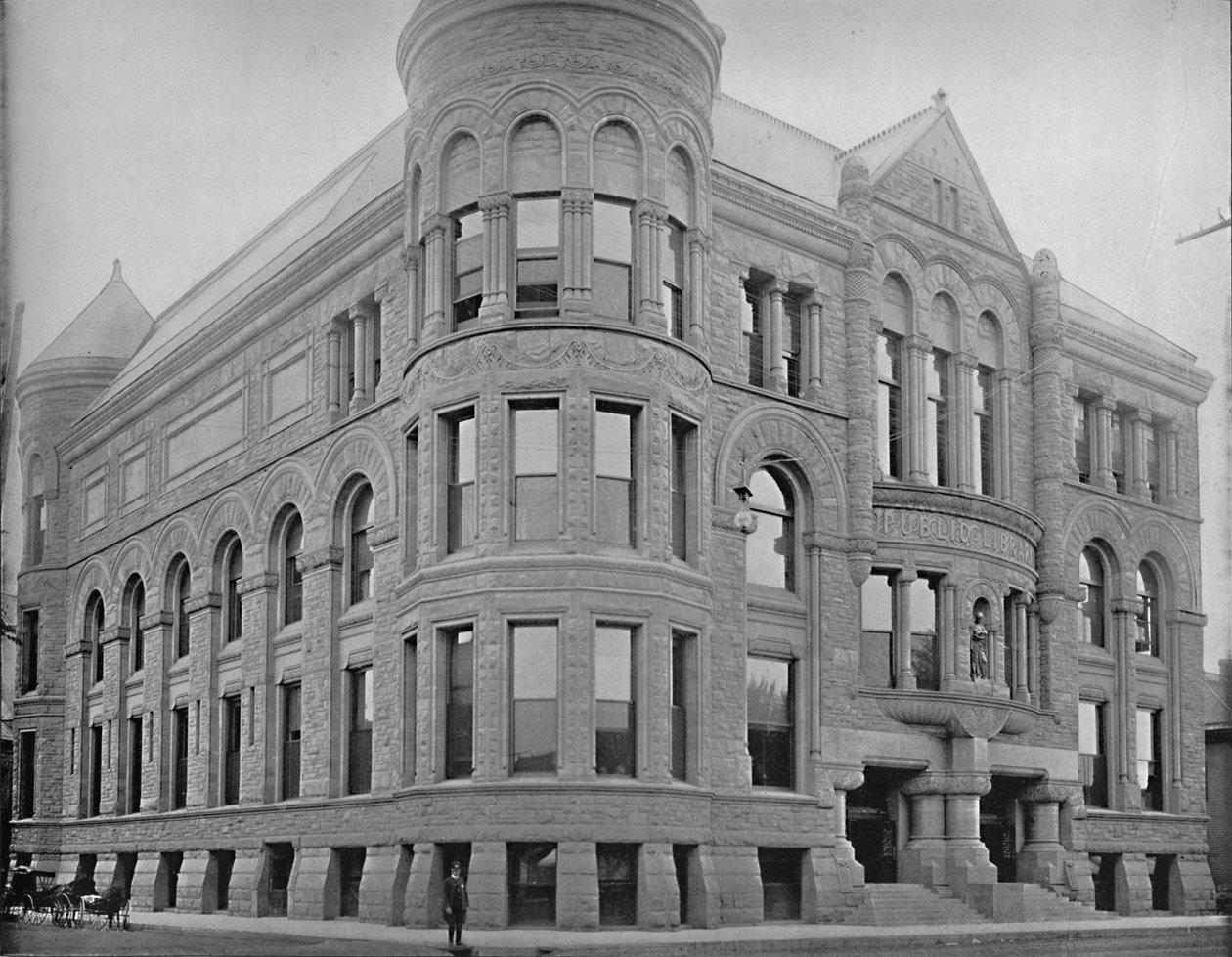 Edifício de biblioteca pública, Minneapolis, Minnesota, c1897. de Unbekannt