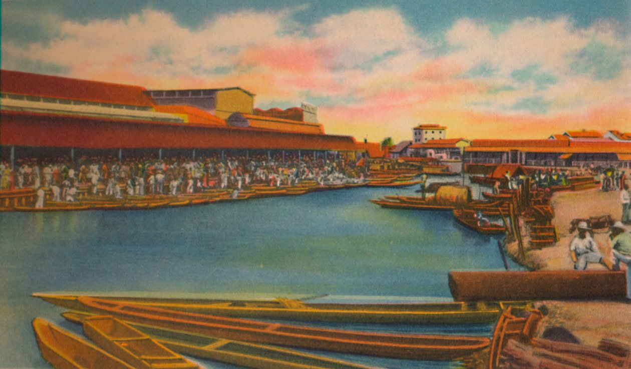 Public Market, Barranquilla, c1940s de Unbekannt