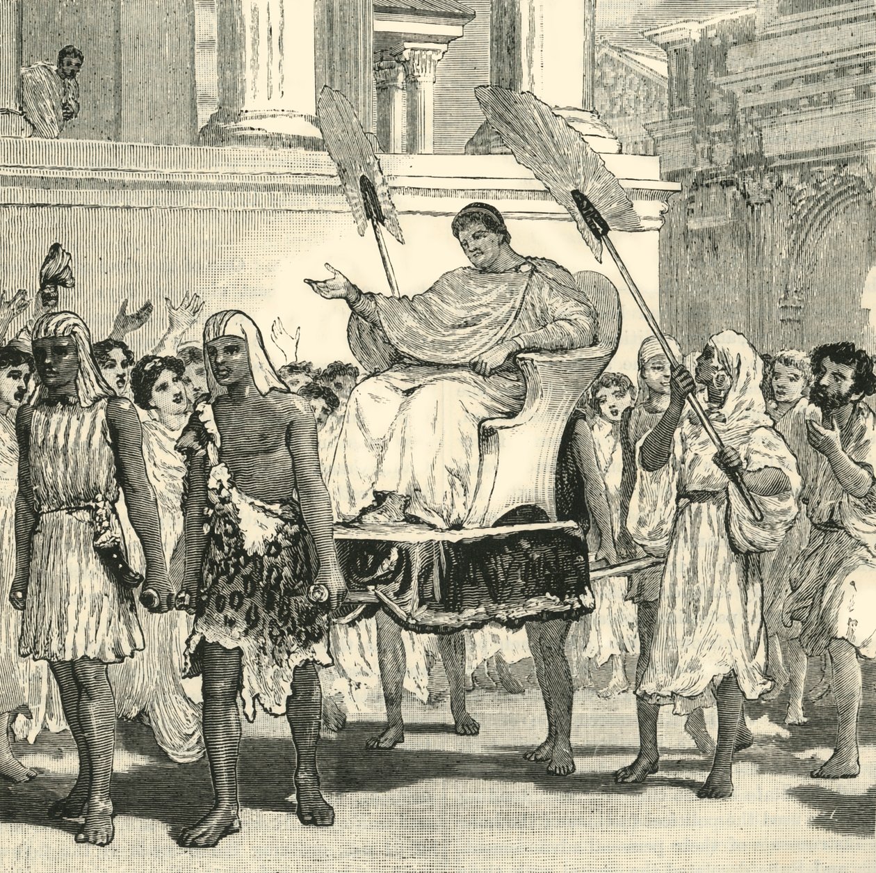 Alegria Pública sobre a Recuperação de Pompeu, 1890. de Unbekannt