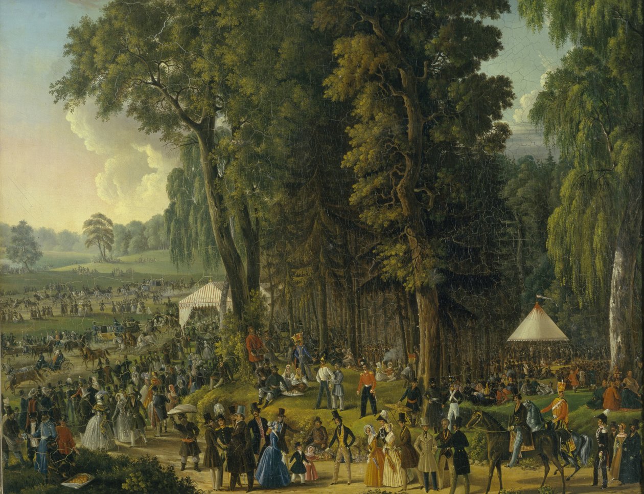 Festas públicas em Maryina Roshcha em Moscou, década de 1840 de Unbekannt