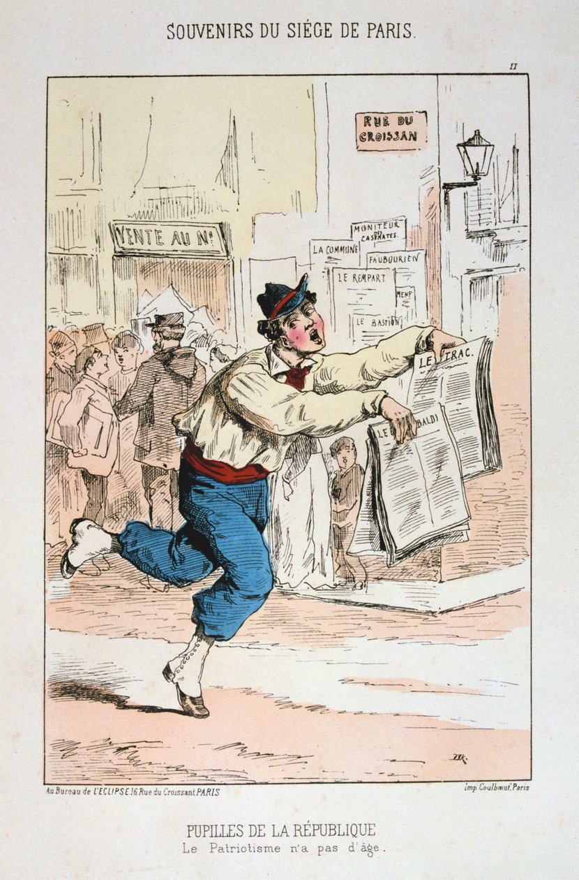 Pupilles de la Republique, cerco de Paris, 1870-1871 de Unbekannt