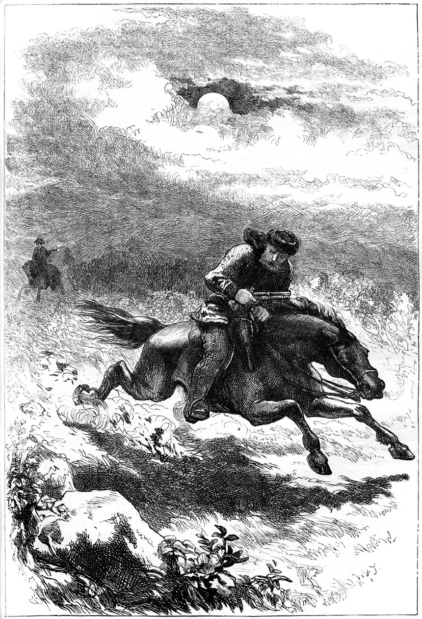 Perseguição de Paul Revere, o escoteiro, 1775 c1880 de Unbekannt