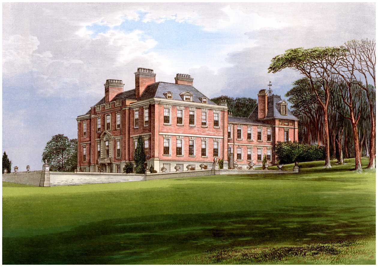 Pynes, Devon, casa da família Northcote, c1880 de Unbekannt